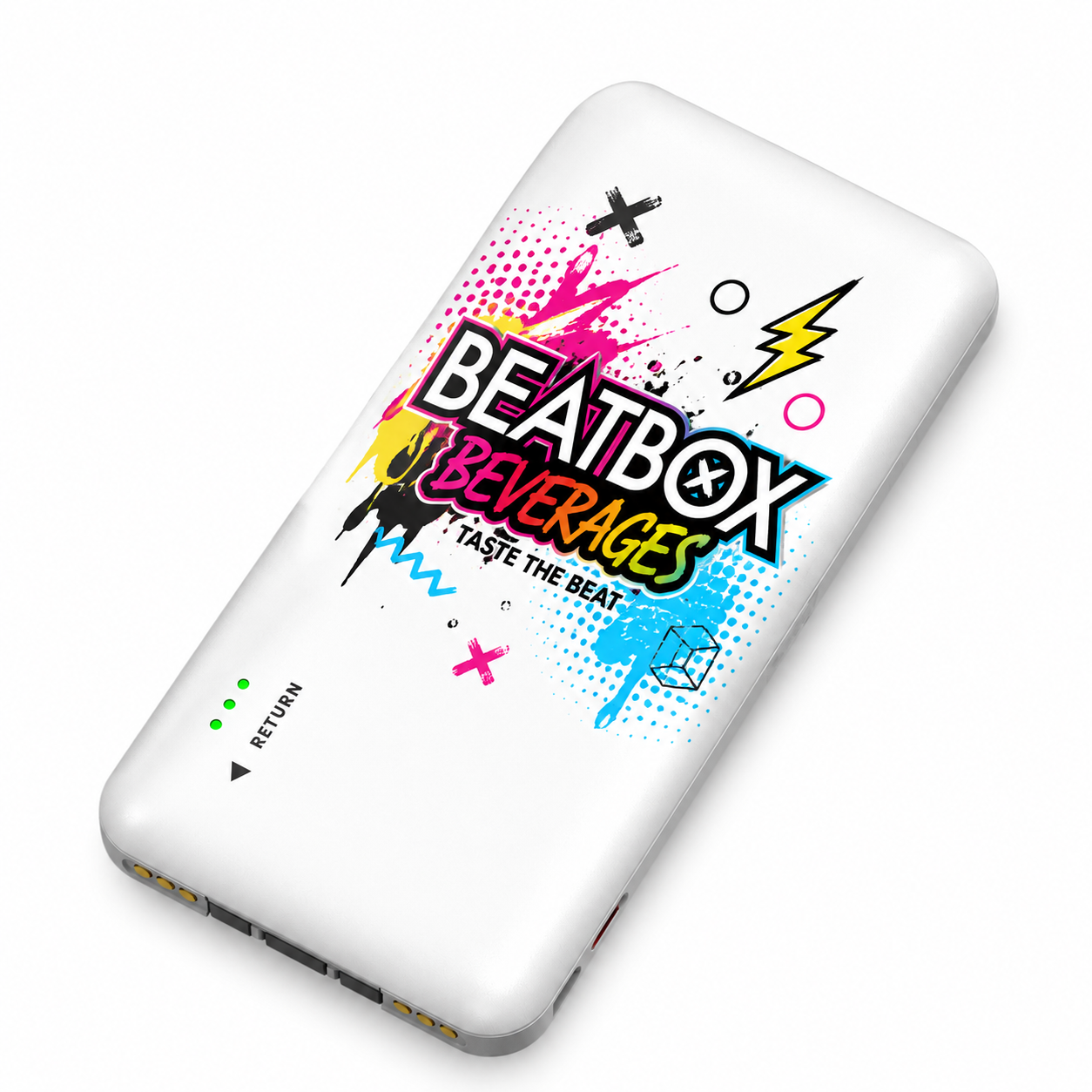 Branded battery pack concept &mdash; Beatbox Beverages design